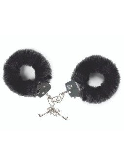 Attach Me Menottes en Fausse Fourrure Noire Love to Love