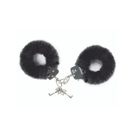 Attach Me Menottes en Fausse Fourrure Noire Love to Love