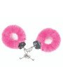 Attach Me Menottes en Fausse Fourrure Rose Love to Love