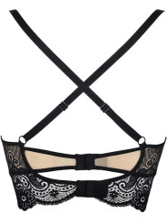 Semi Corset Noir V-9071 Seductive Woman Axami