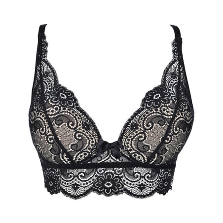 Semi Corset Noir V-9071 Seductive Woman Axami