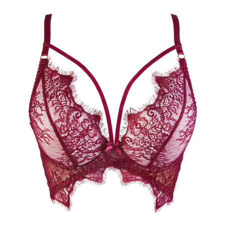 Soutien Gorge Bustier Bordeaux V-9431 Malaga Loca Axami