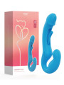 Harmony Duo Bleu Double Vibromasseur Strap-on Connecté Honey Play Box Harmony Duo Bleu Double Vibromasseur Strap-on Connecté Honey Play Box