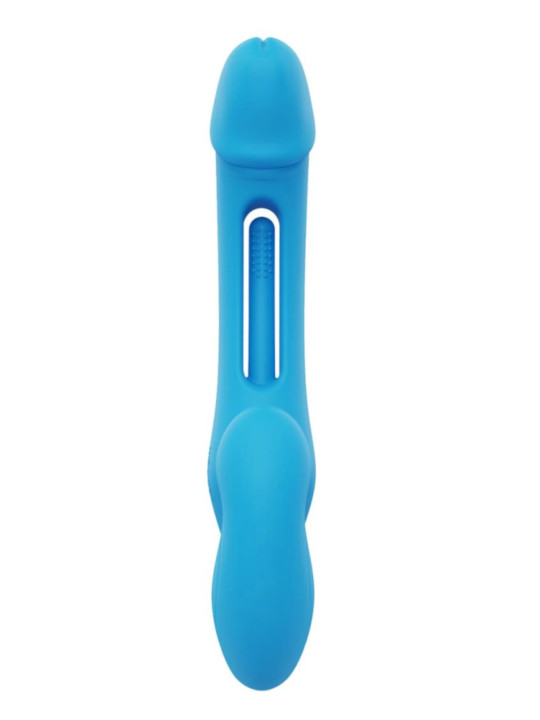 Harmony Duo Bleu Double Vibromasseur Strap-on Connecté Honey Play Box Harmony Duo Bleu Double Vibromasseur Strap-on Connecté Honey Play Box