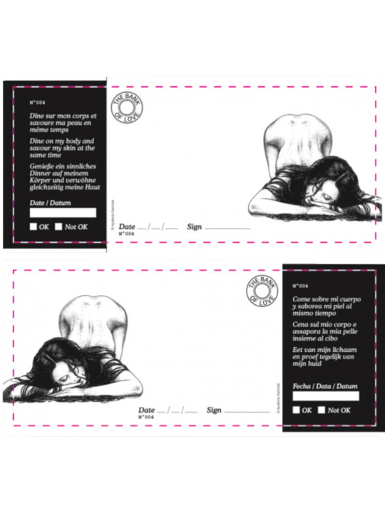 Romantic Challenges Chéquier Coquin Love to Love x Apollonia Saintclair