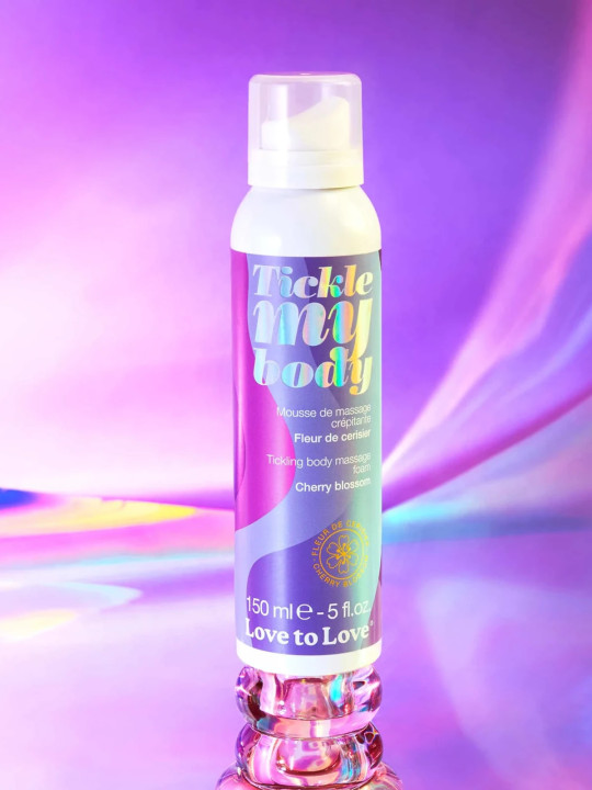 Tickle my Body Mousse de Massage Crépitante Fleur de Cerisier Love to Love