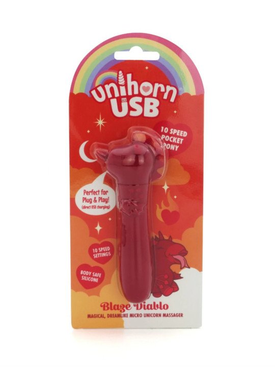 Unihorn USB Bullet Mini Vibromasseur Blaze Diablo