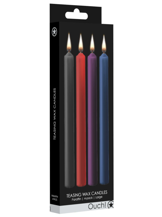 4 Bougies Basse Température Teasing Wax Ouch! Multicolore