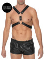 Harnais Scottish en Cuir Noir Ouch!