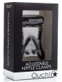 Nipple Clamps Pinces à Tétons Ajustables Noir Ouch!