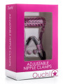Nipple Clamps Pinces à Tétons Ajustables Rose Ouch!