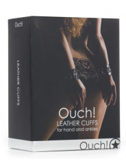 Menottes en Cuir Leather Cuffs Ouch!