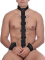 Harnais de Contrainte avec Collier et Menottes Ouch! Harnais de Contrainte avec Collier et Menottes Ouch!
