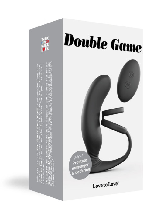 Double Game Stimulateur de Prostate et Cockring Love to Love