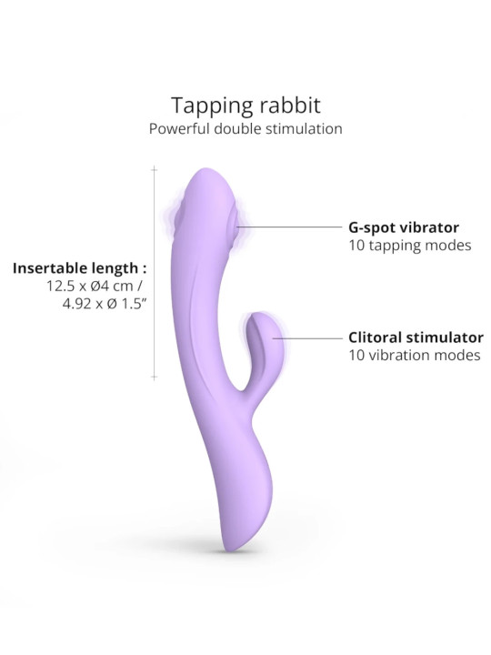 Bunny & Clyde Parme Rabbit Tapping + Vibration Love to Love