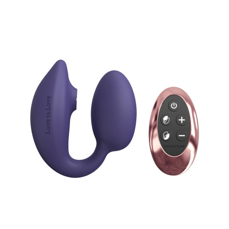 Wonderlover Midnight Indigo Oeuf Vibrant + Stimulateur Clitoridien Love to Love