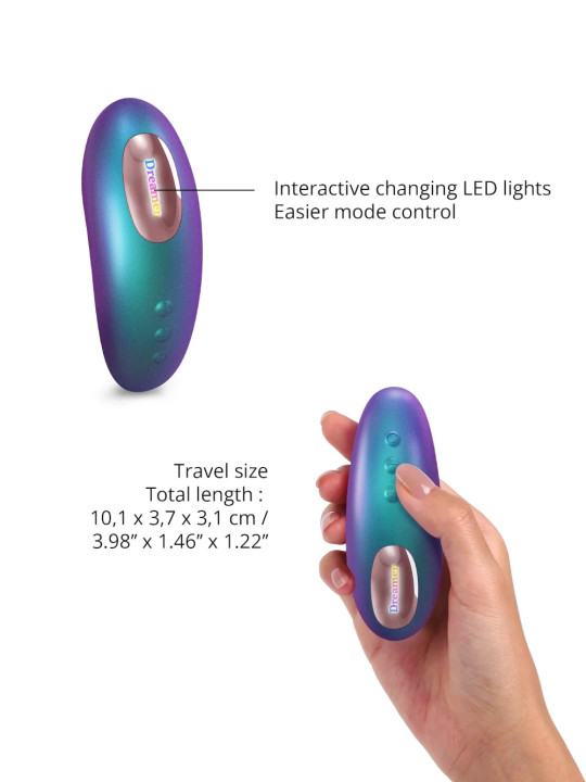 Dreamer Iridescent Turquoise Stimulateur Clitoridien + Télécommande Love to Love