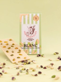 Tablette Chocolat Aphrodisiaque Blanc Pistache Les Canailles