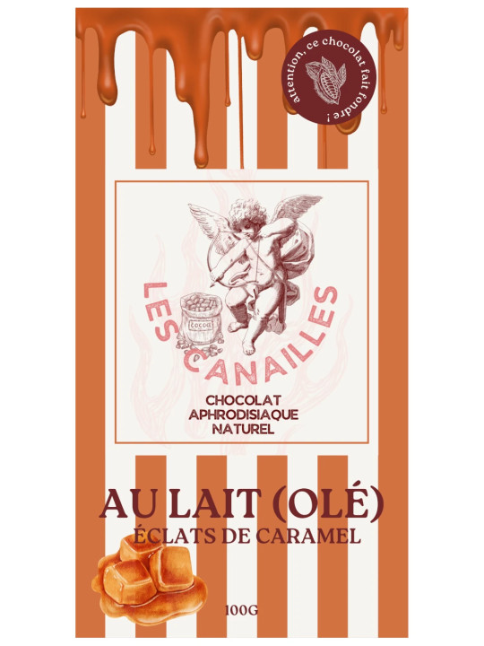 Tablette Chocolat Aphrodisiaque Lait Caramel Les Canailles