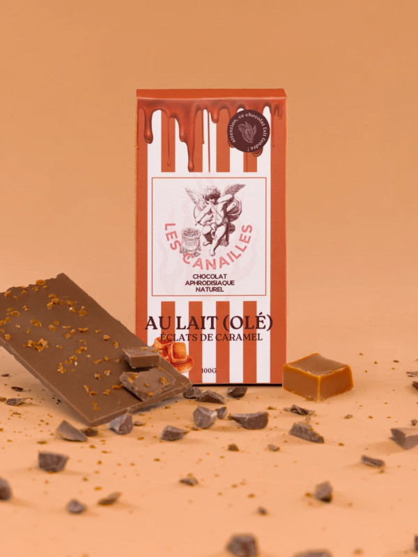 Tablette Chocolat Aphrodisiaque Lait Caramel Les Canailles