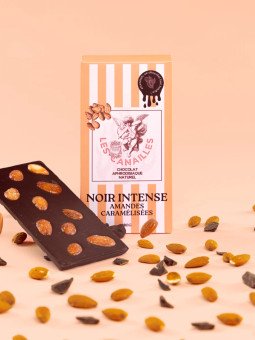 Chocolat Aphrodisiaque Noir Amandes Caramélisées Les Canailles