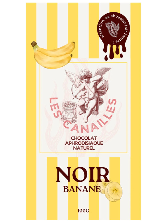 Chocolat Aphrodisiaque Noir Banane Les Canailles