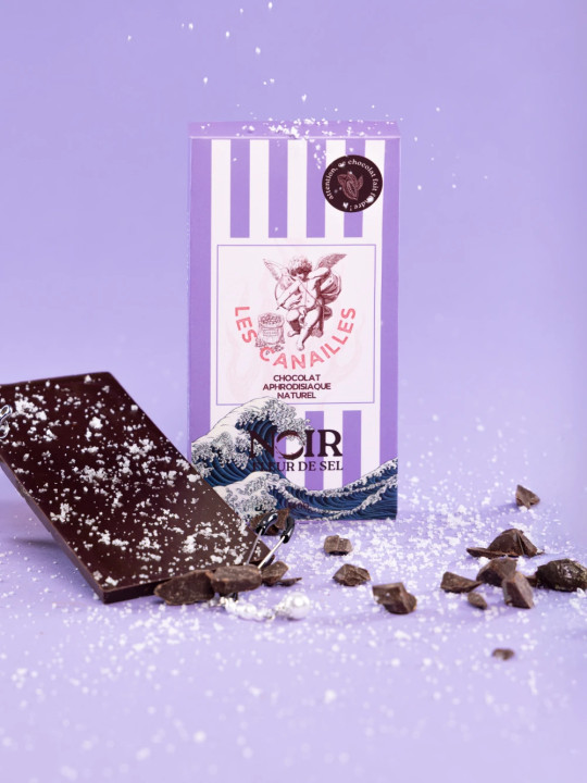 Chocolat Aphrodisiaque Noir Fleur de Sel Les Canailles
