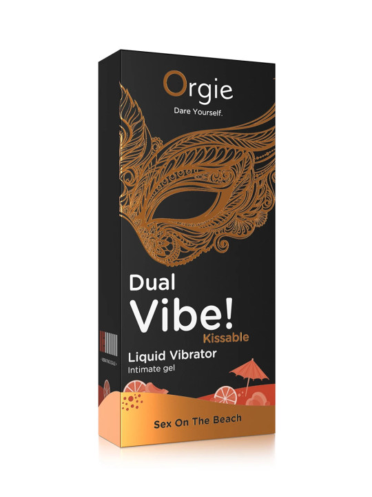 Dual Vibe Sex on the Beach Gel Intime Vibrant Comestible Orgie