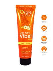 Lube Tube Vibe Pina Colada Lubrifiant Vibrant Comestible Orgie