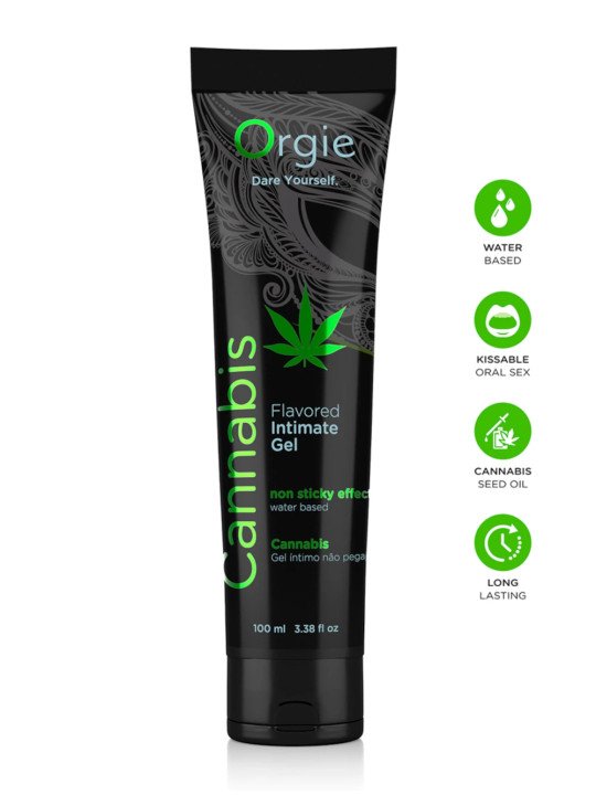 Lube Tube Cannabis Lubrifiant à base d'eau Orgie