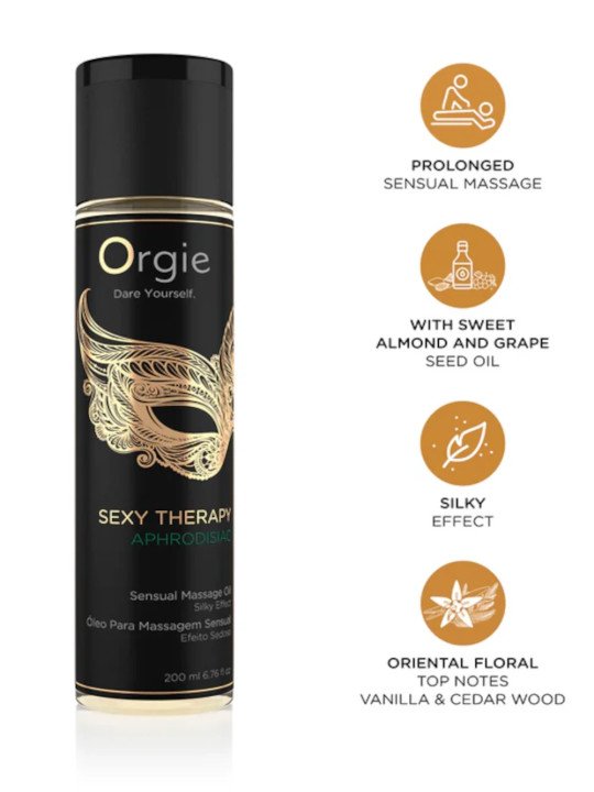 Huile de Massage Sexy Therapy Aphrodisiac Orgie