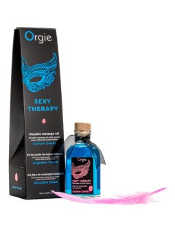 Sexy Therapy Kit Massage Gourmand et Chauffant Barbe à Papa Orgie