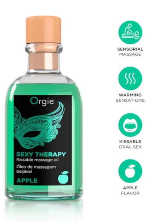 Sexy Therapy Kit Massage Gourmand et Chauffant Pomme Orgie