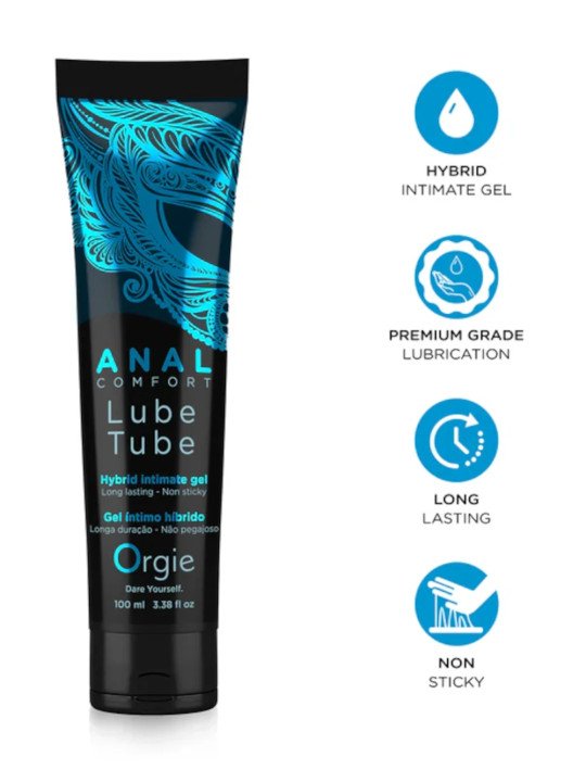 Lube Tube Anal Confort Lubrifiant Hybride Orgie