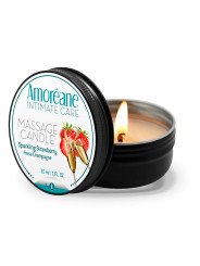 Bougie de Massage Fraise Champagne Amoreane Med