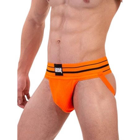 Jockstrap Andreus Néon Orange Fluo Barcode Berlin