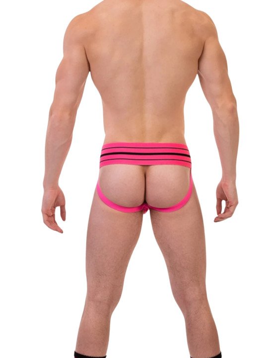 Jockstrap Andreus Néon Rose Fluo Barcode Berlin