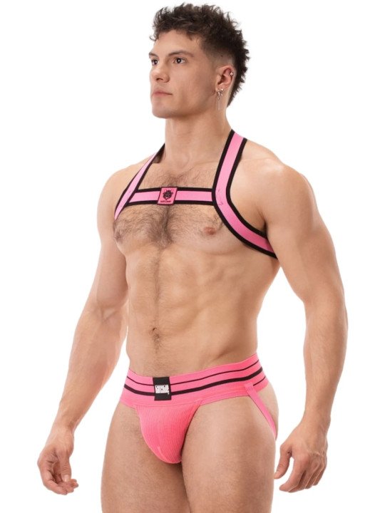 Jockstrap Andreus Néon Rose Fluo Barcode Berlin