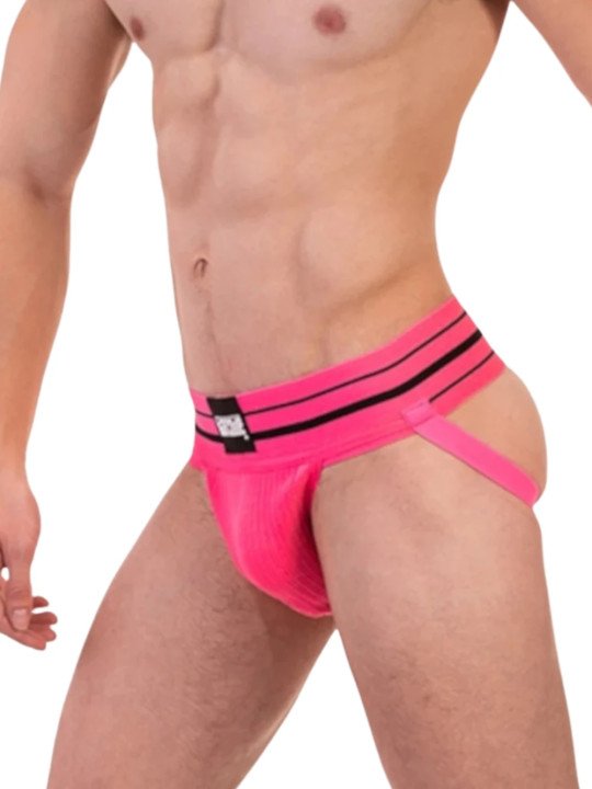 Jockstrap Andreus Néon Rose Fluo Barcode Berlin