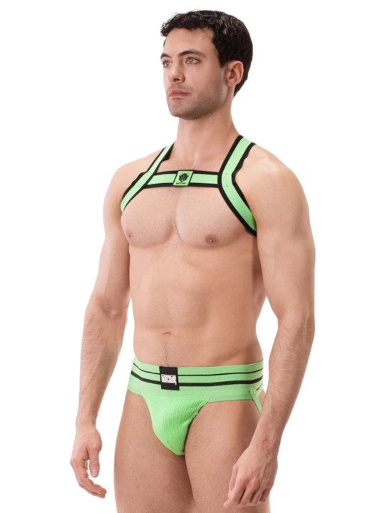 Harnais Colin Néon Vert Fluo Barcode Berlin