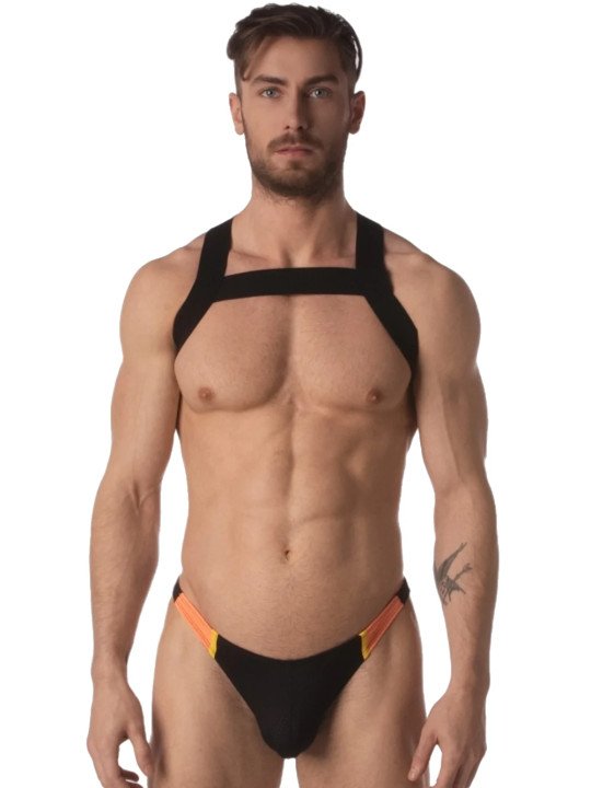 Harnais Elastique Matt Noir Barecode Berlin