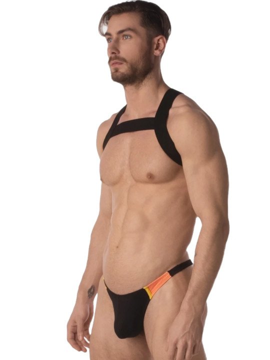 Harnais Elastique Matt Noir Barecode Berlin