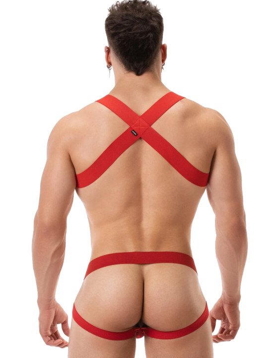 Harnais Elastique Matt Rouge Barecode Berlin
