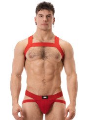 Harnais Elastique Matt Rouge Barecode Berlin