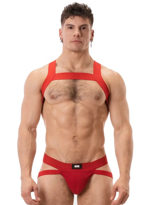 Harnais Elastique Matt Rouge Barecode Berlin
