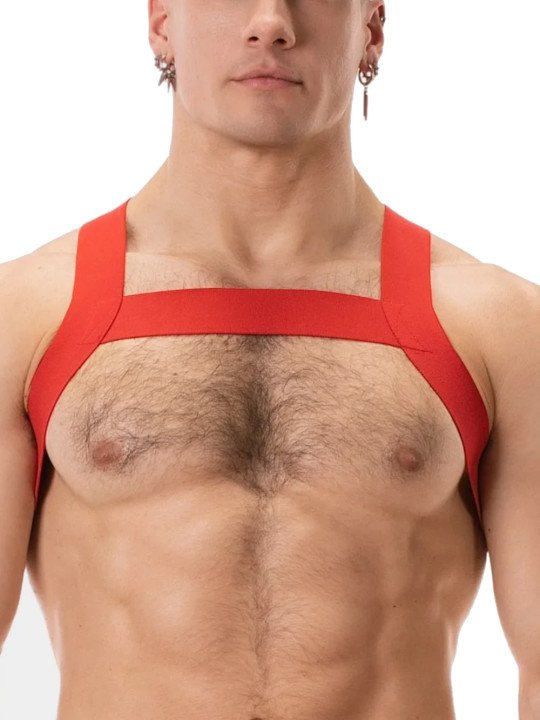 Harnais Elastique Matt Rouge Barecode Berlin
