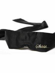 SHHH Bandeau en Satin Noir Bijoux Indiscrets