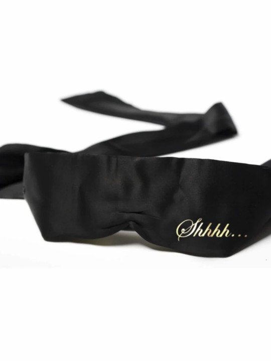 SHHH Bandeau en Satin Noir Bijoux Indiscrets SHHH Bandeau en Satin Noir Bijoux Indiscrets