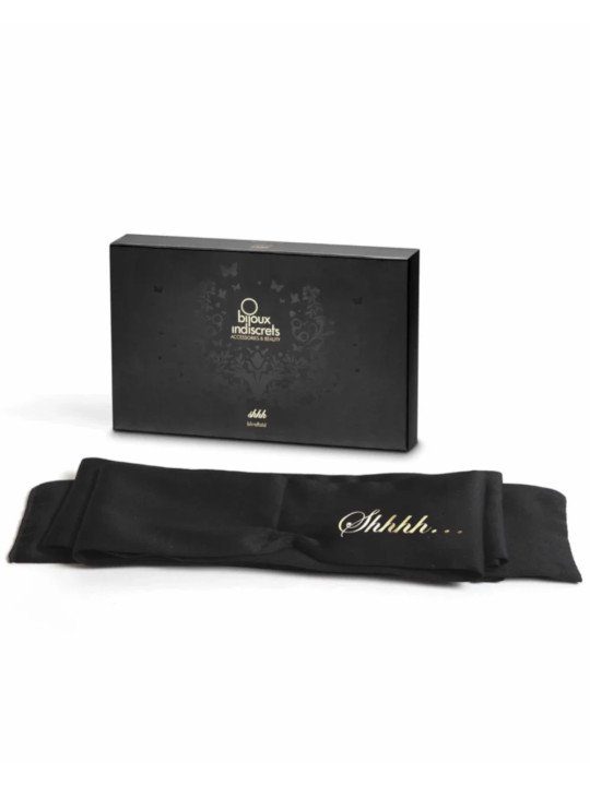 SHHH Bandeau en Satin Noir Bijoux Indiscrets SHHH Bandeau en Satin Noir Bijoux Indiscrets
