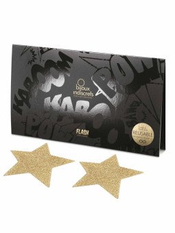 Flash Etoile Doré Cache Tétons Bijoux Indiscrets